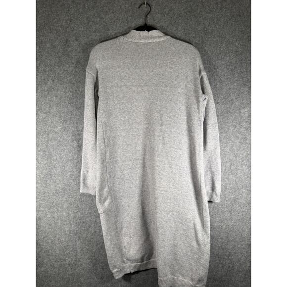 Bluenotes Sweater Women Small Gray Cardigan‎ Long Duster Long Sleeve Minimalist - Picture 6 of 7